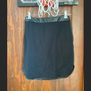Loft - Faux Leather Trim Pencil Skirt  Size - 2 Petite